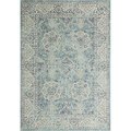 Bashian Bashian E110-AQ-2.6X8-5363 Everek Collection Floral; Oriental Transitional Polypropylene Machine Made Area Rug; Aqua - 2 ft. 6 in. x 8 ft. E110-AQ-2.6X8-5363